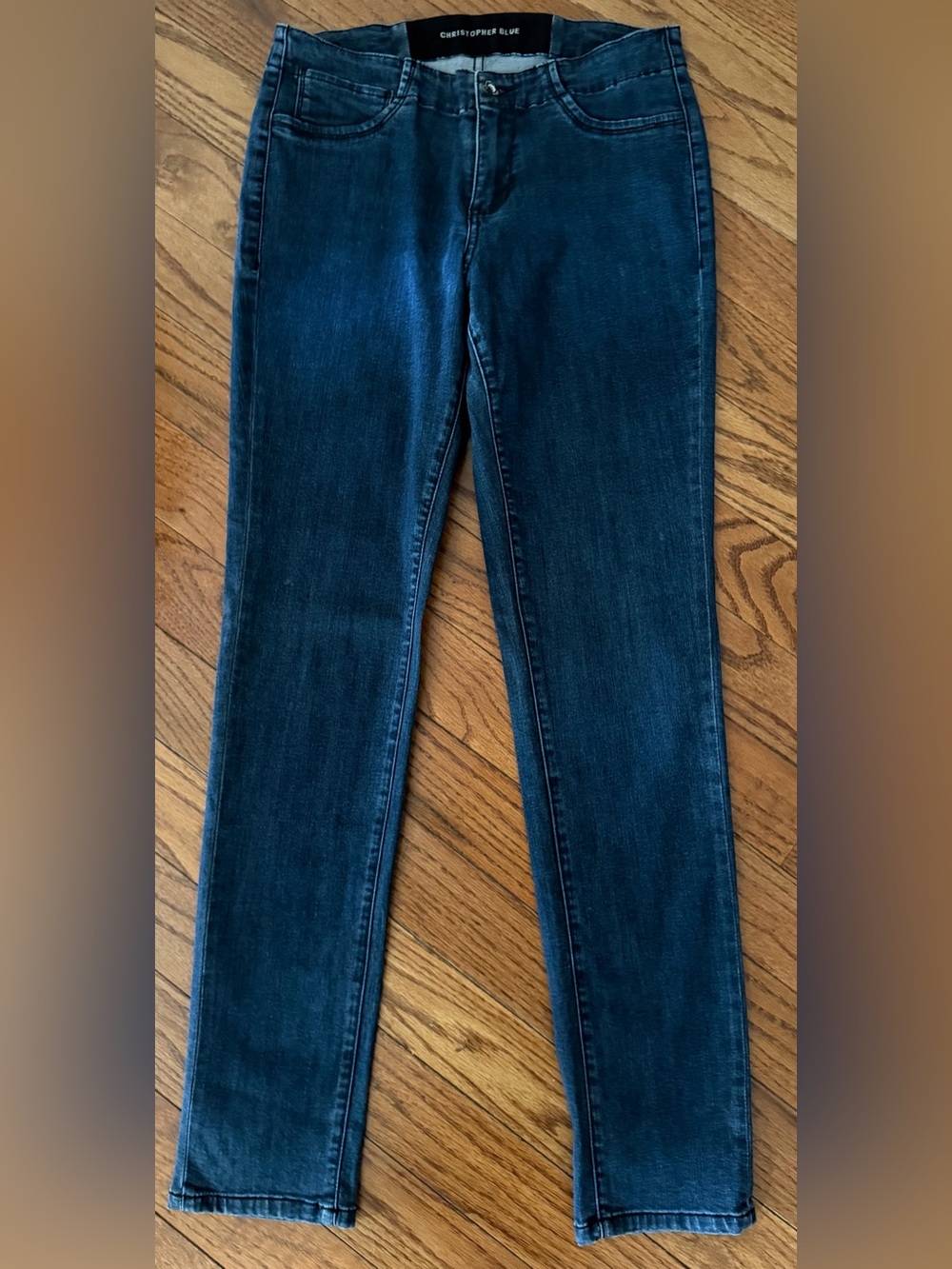 Christopher Blue Dark Blue Skinny Jeans Sz 8